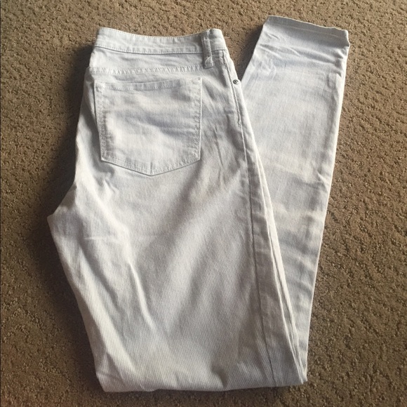 Gap white/grey pinstripe legging jean - Picture 1 of 4