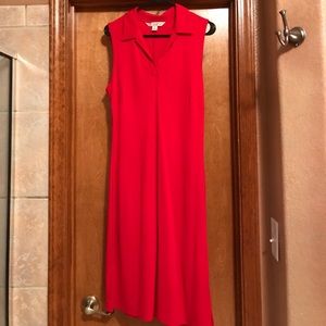Summer Dress, Sleeveless, red, Size M