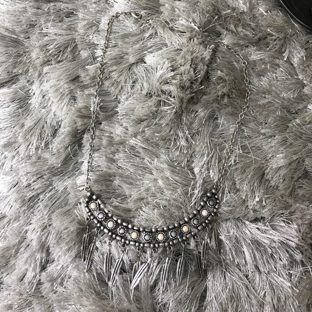 Feathered necklace