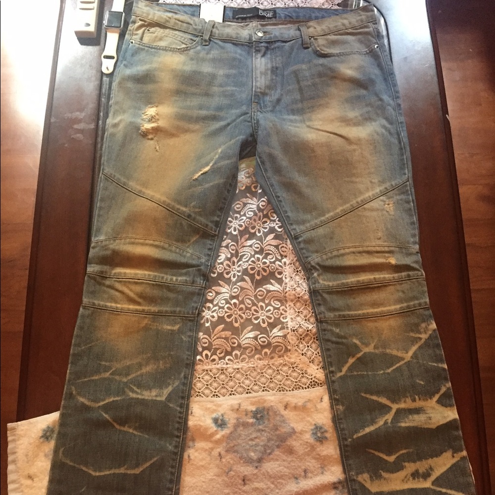 New Rustic Dime Biker Tapered jeans