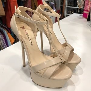 Just Fab Nude Heels