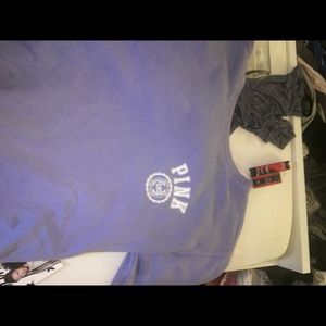 PINK purple crewneck