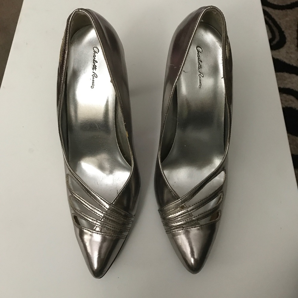 Charlotte Russe silver heels