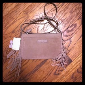 NWT Suede Fringe Lucky Brand Purse
