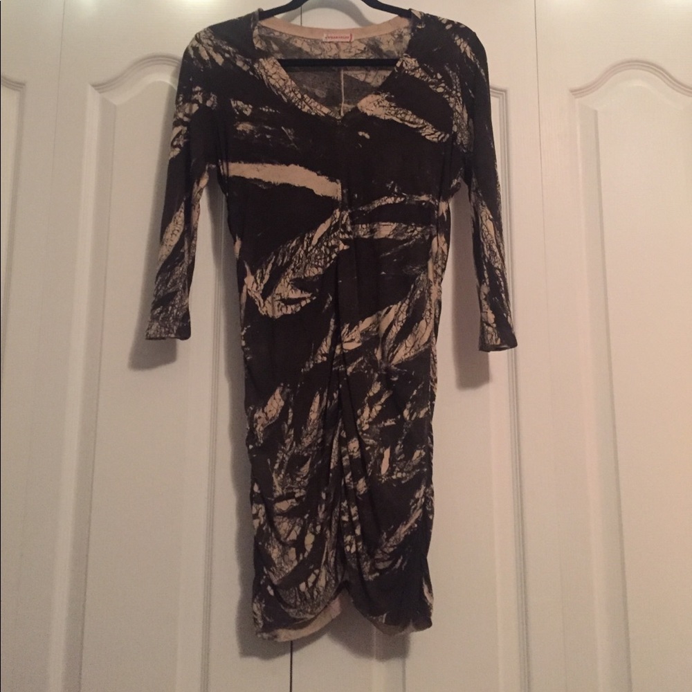 NWOT Brown and creme dress