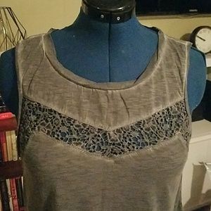 AE crochet inset tank