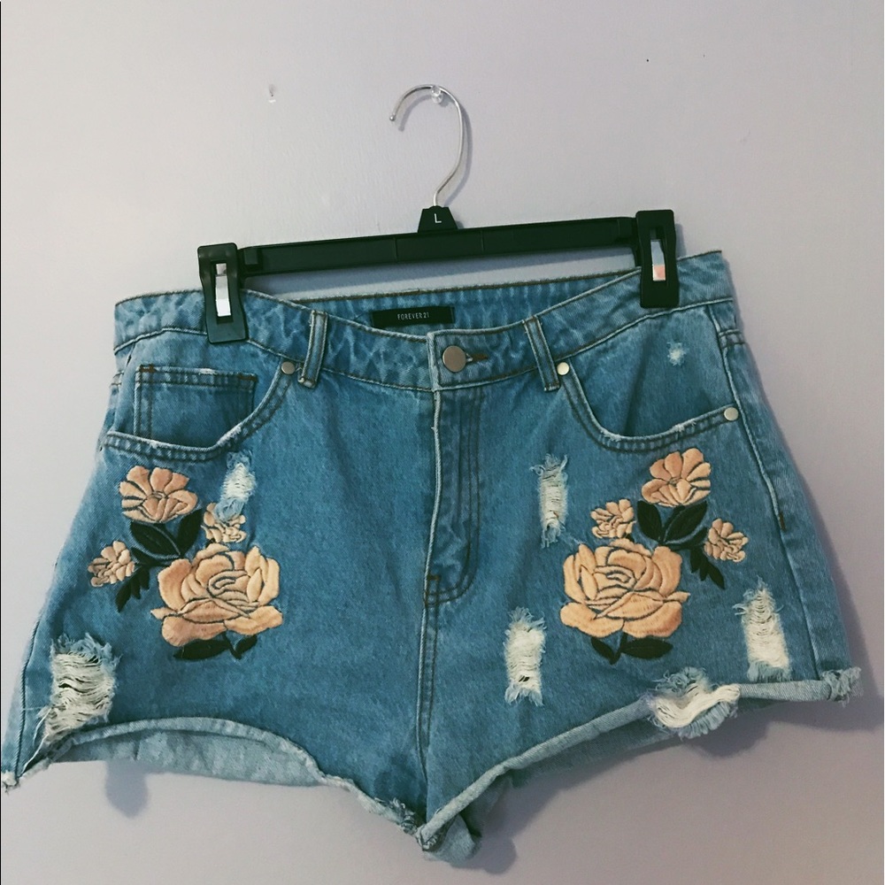 Denim shorts