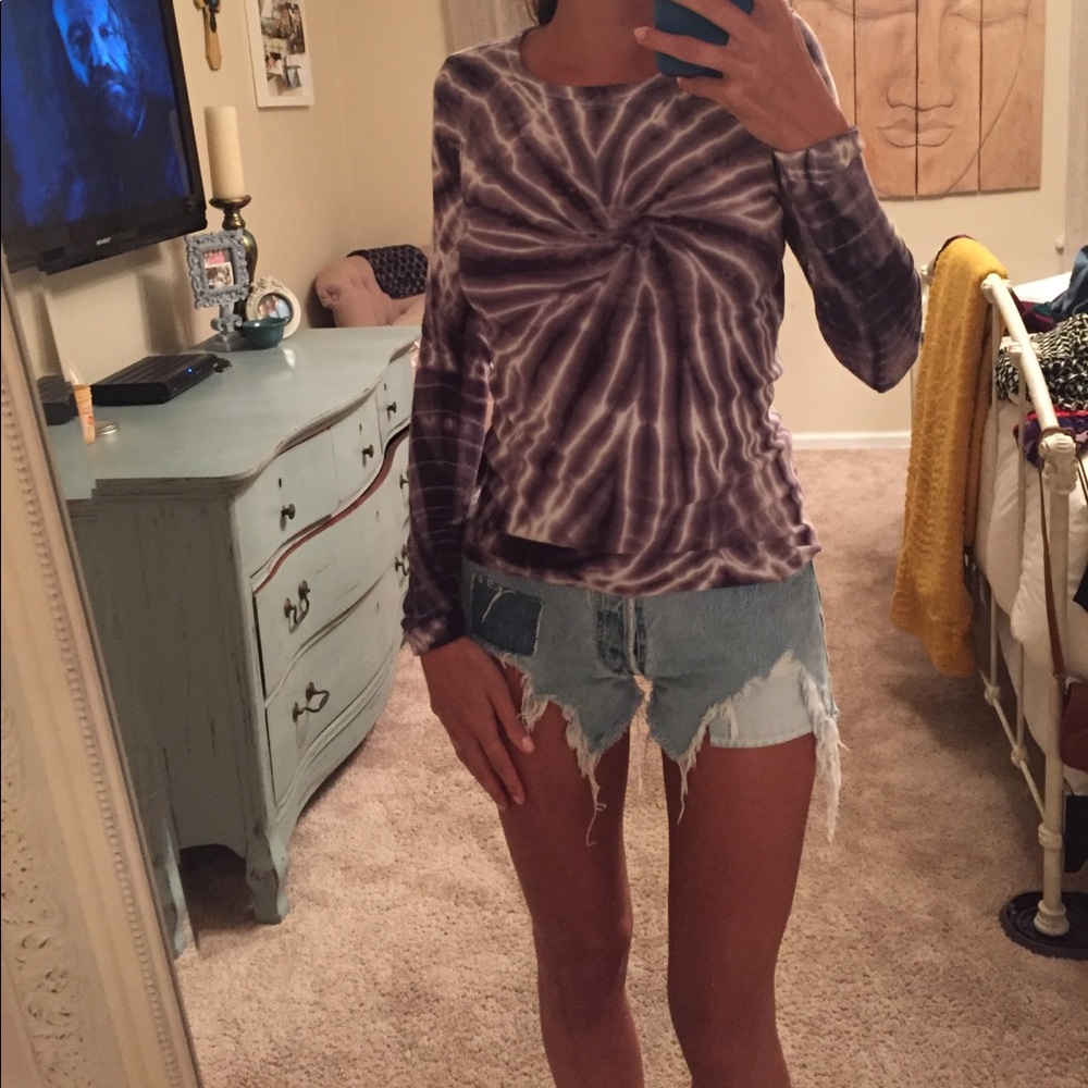 Tye dye long sleeve Hard Tail top