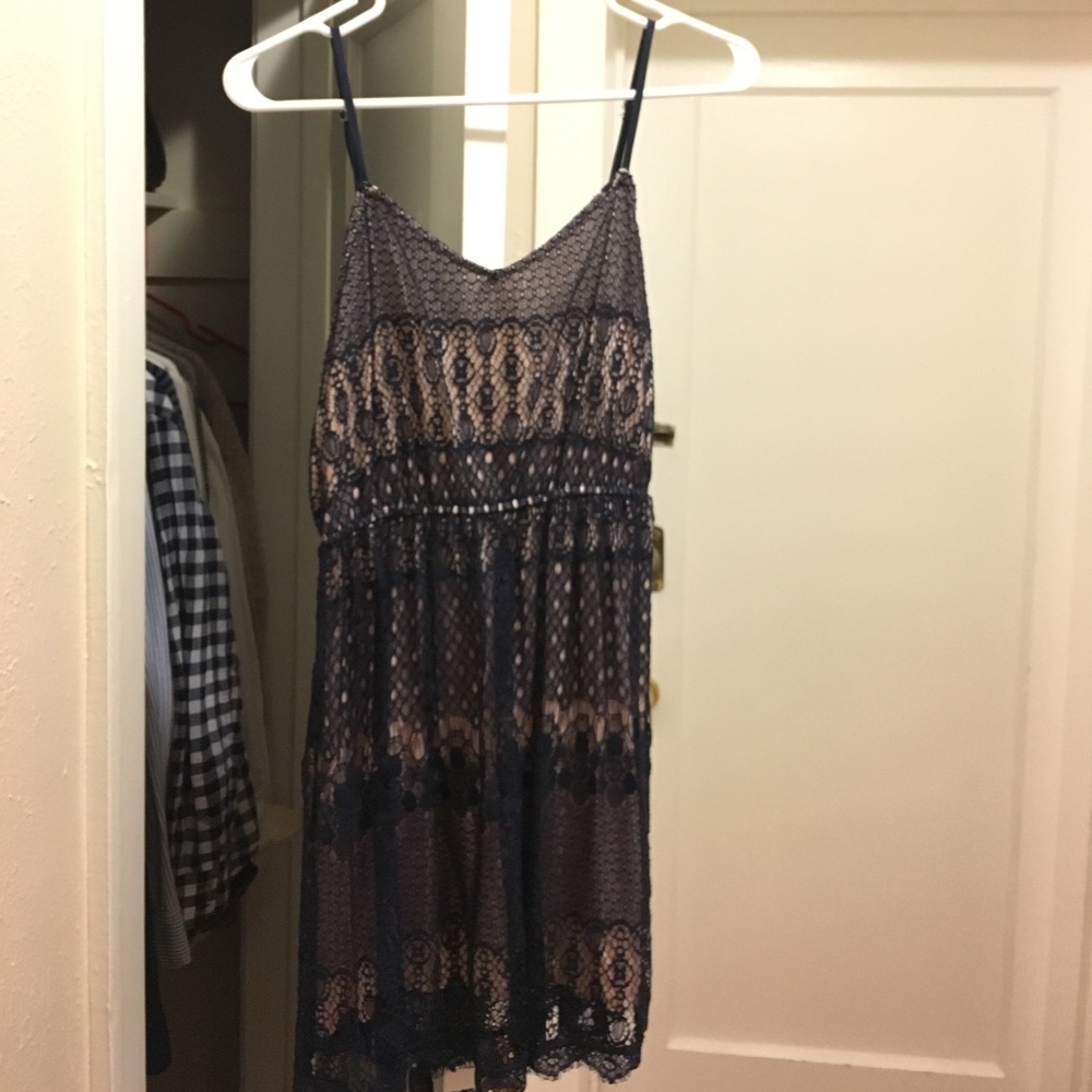D'closet navy/blush dress