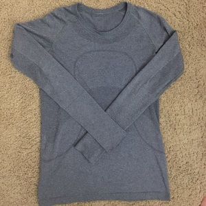 Gray Lululemon Long sleeve Top
