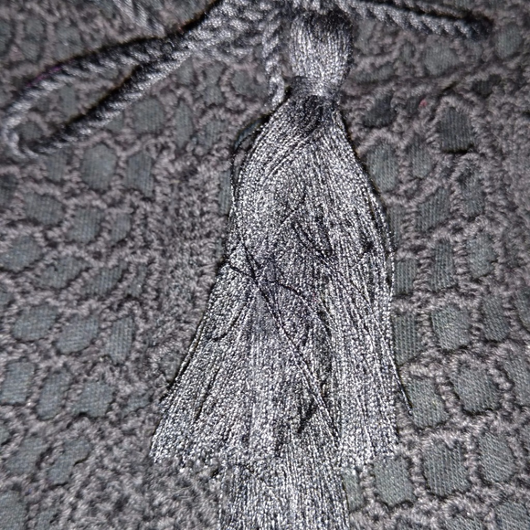 Tasseled Drawstring Floral Crochet Short - Picture 2 of 7