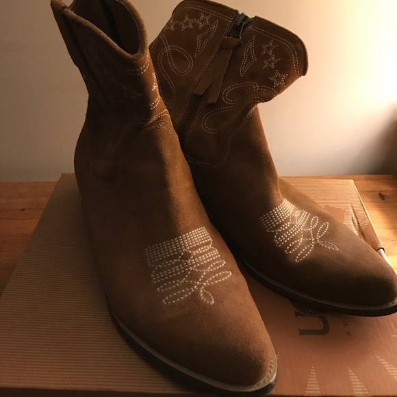 Sundance Shoes Sundance Short Suede Cowboy Boot Poshmark