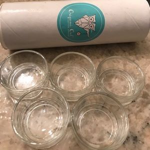 Origami Owl Jewelry Display Glass Cups