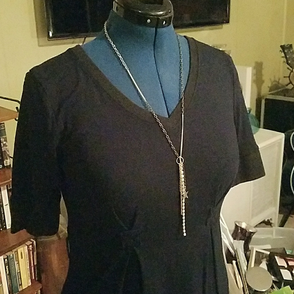 Navy w/black trim Converse dress