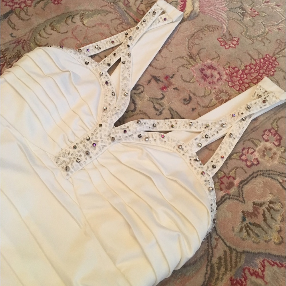 👗Midi white women's dress 👗