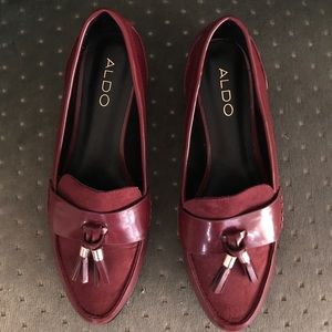 Aldo suede loafers