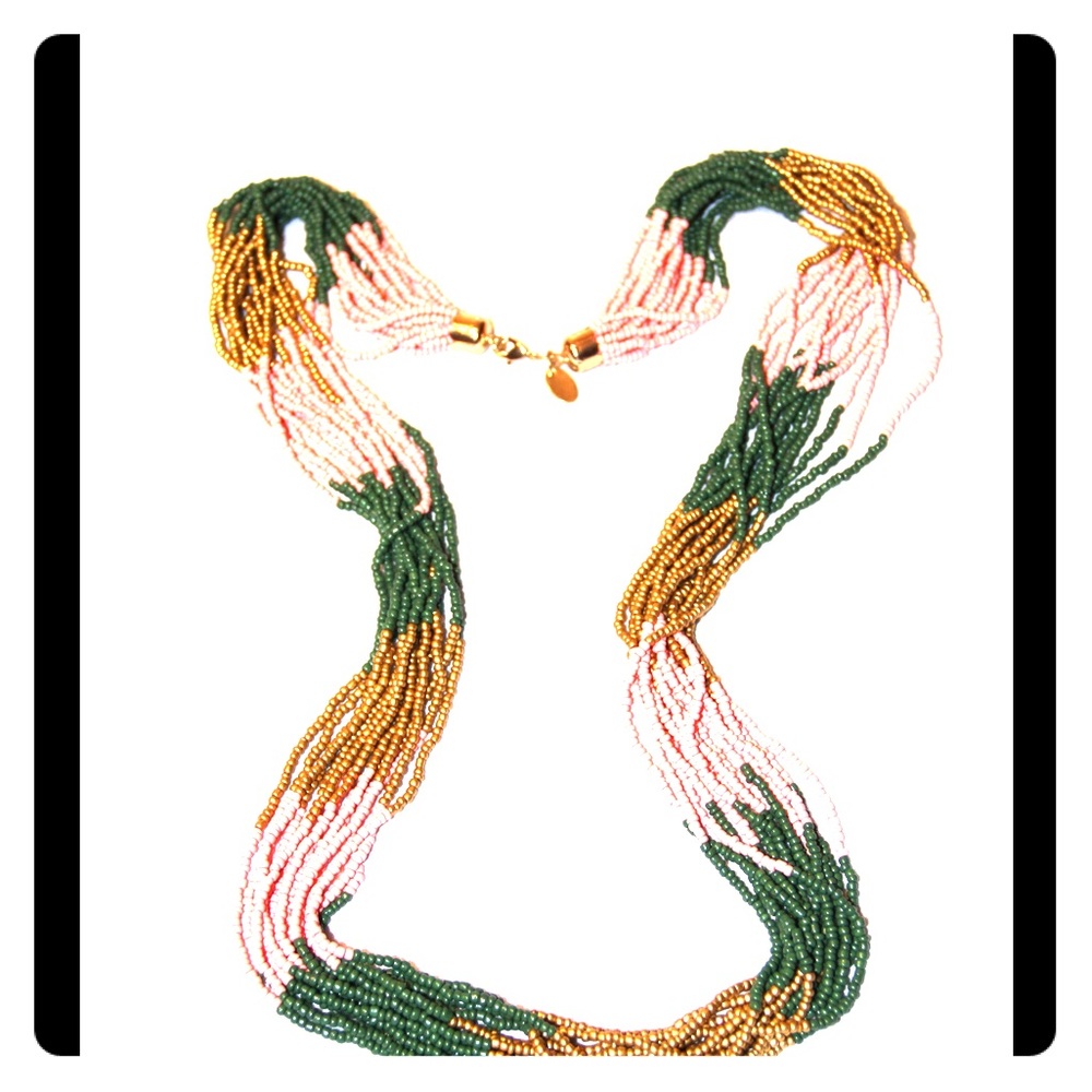 Colorful Beaded Tribal Necklace