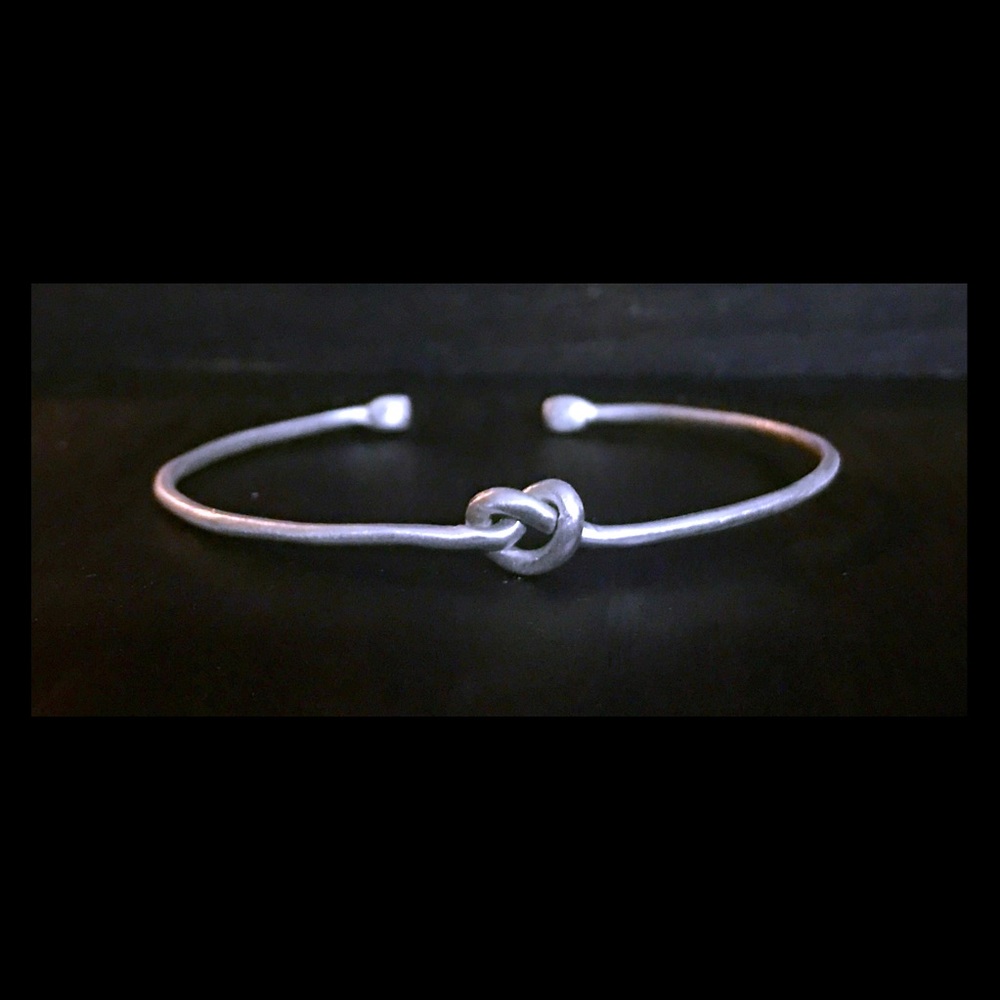 Handmade Solid Sterling Silver Knot Bracelet