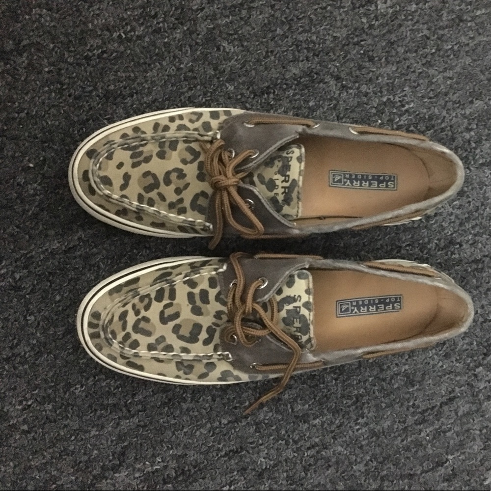 Cheetah Print Sperrys