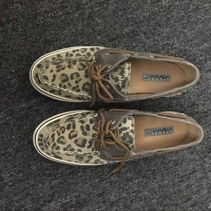Cheetah Print Sperrys