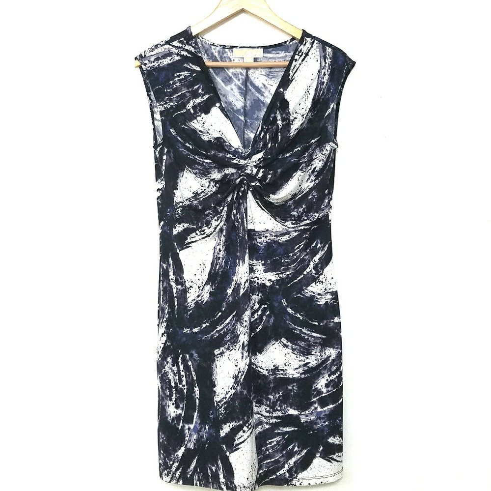 Michael Kors • Purple White Sleeveless Shift Dress