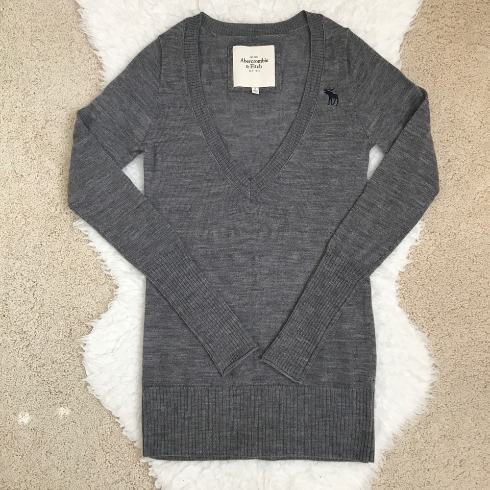 Abercrombie&fitch Wool Gray Sweater