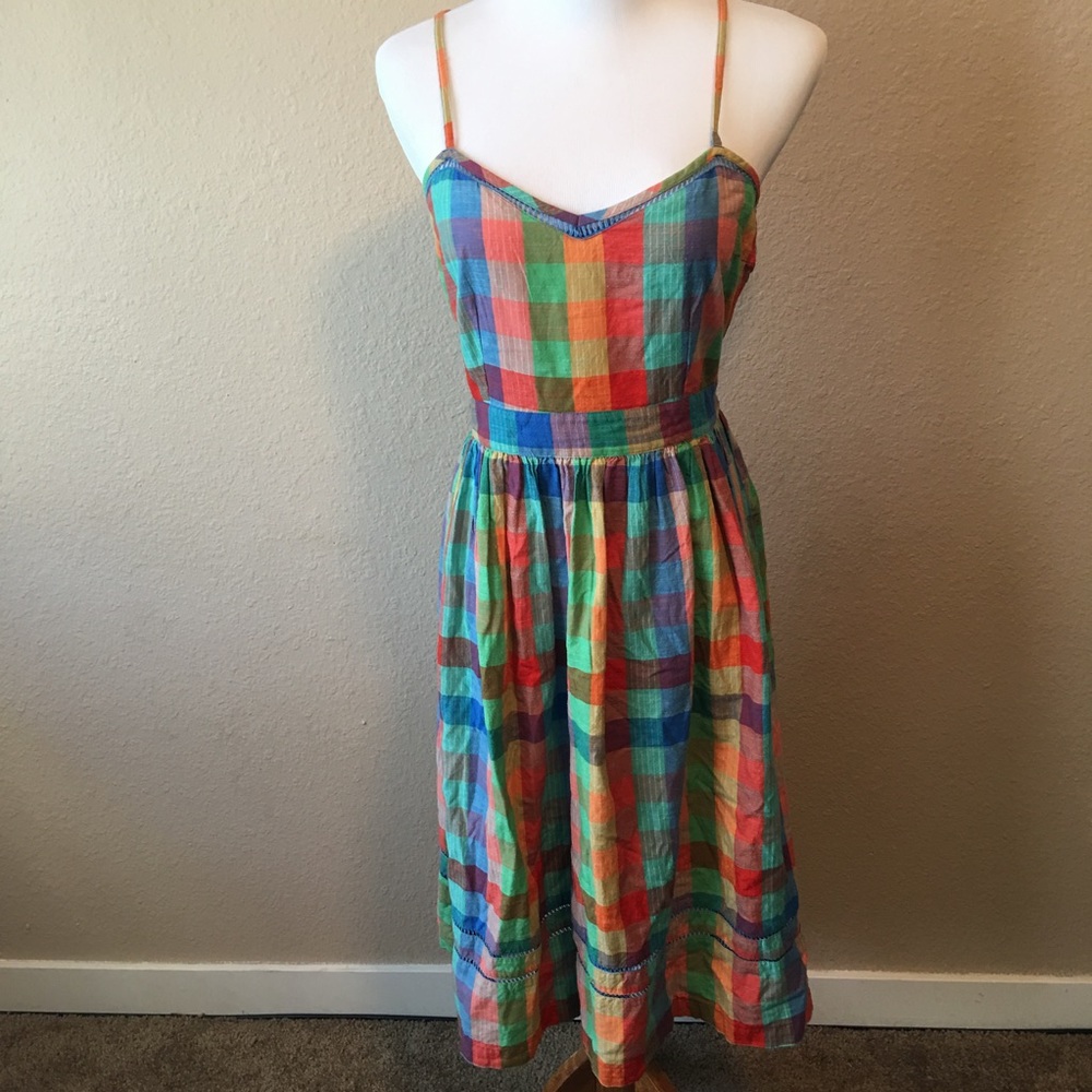 Cooperative Urban Outfitters Plaid Strap Dress Sz4