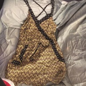 Black and yellow romper from target