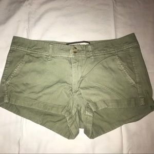 Olive green shorts