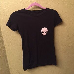 Glow in the dark alien shirt