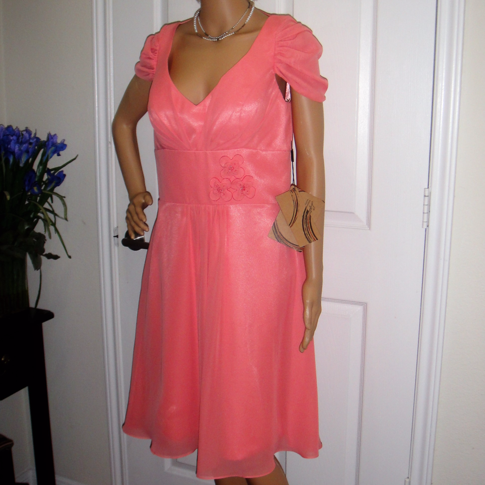 NWT CHIFFON SKATER SPECIAL OCCASION DRESS SZ=12
