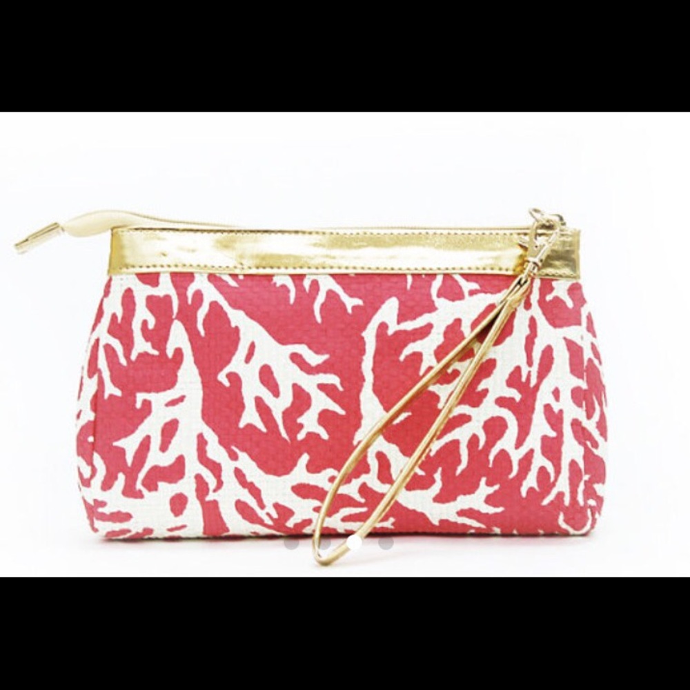 NWT Coral Wristlet