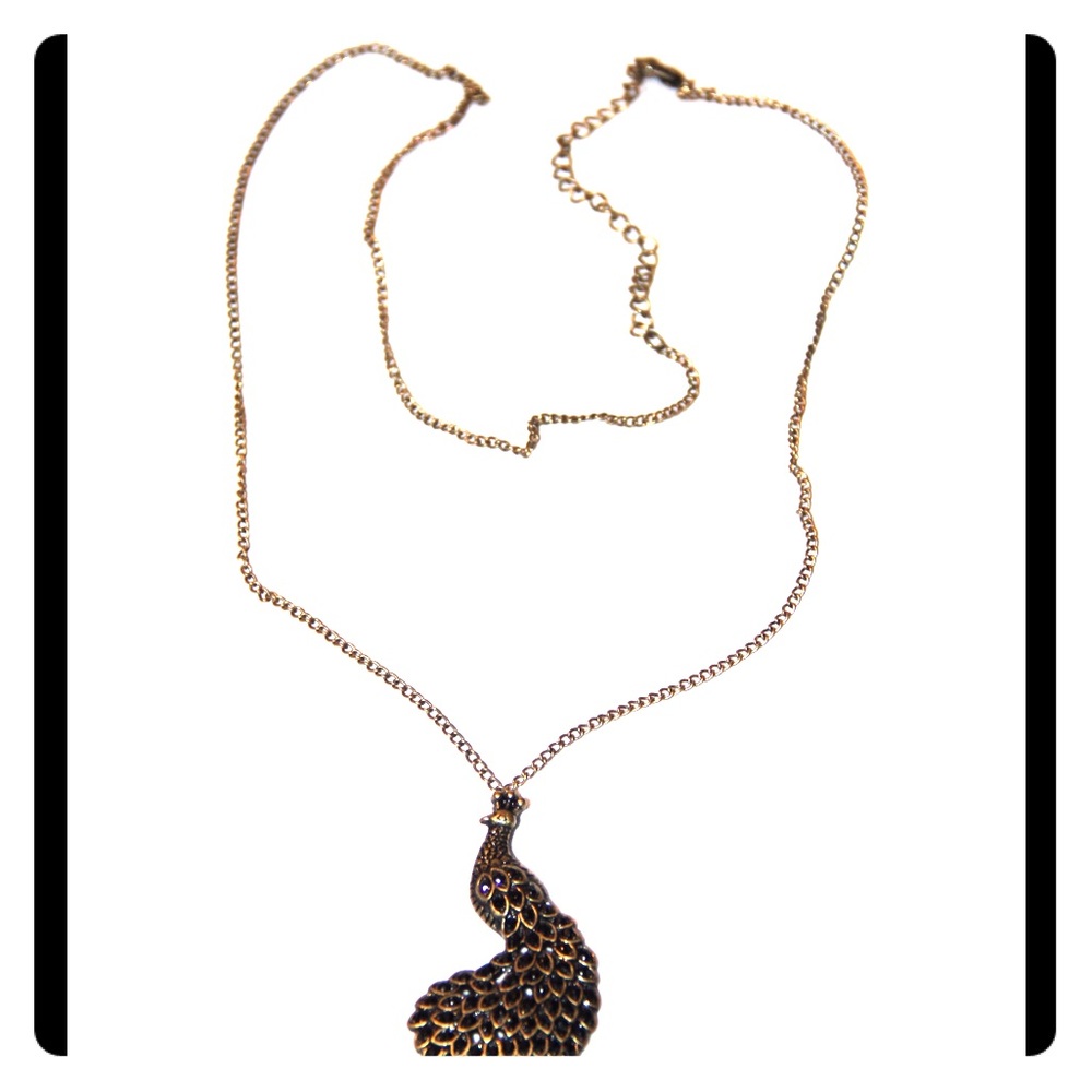 Peacock Long Necklace