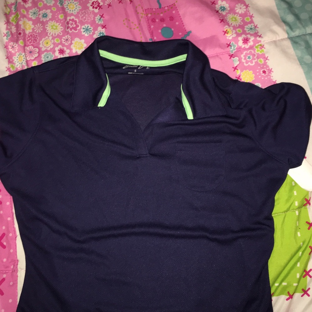 Navy blue sports collar