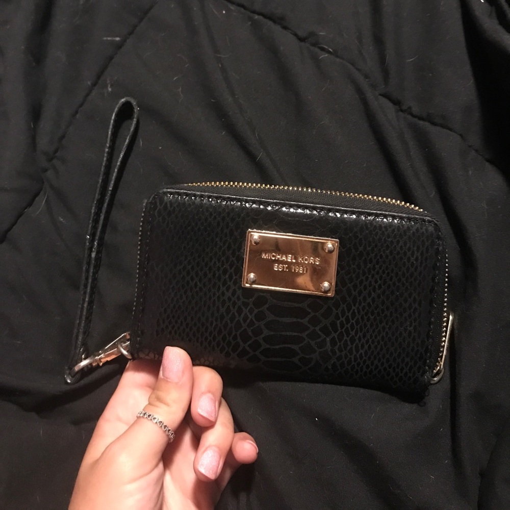 Michael Kors Snakeskin Wristlet