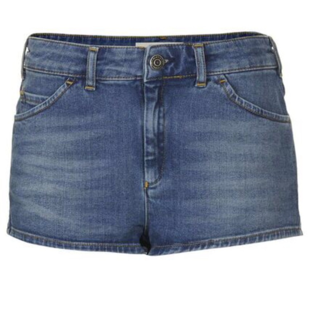 Topshop moto vintage denim hotpants shorts
