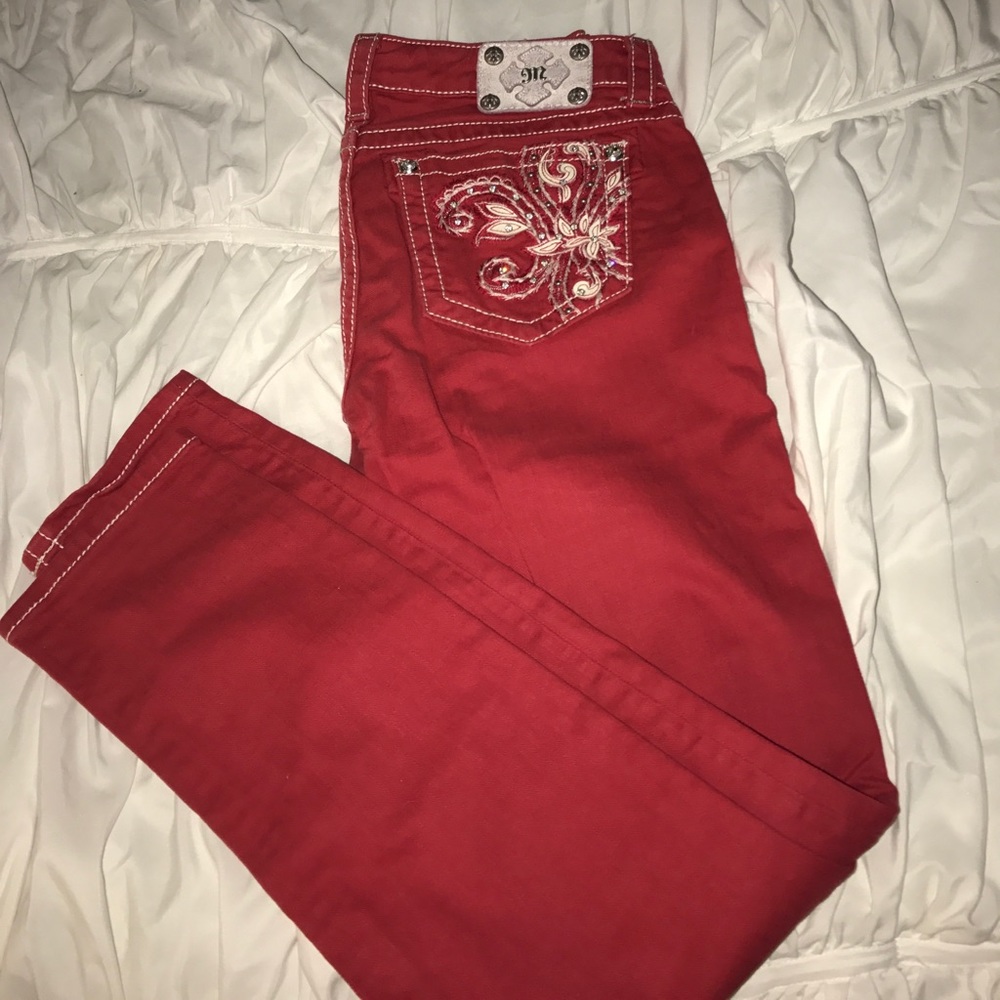 Red Miss Me Jeans