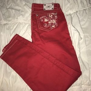 Red Miss Me Jeans