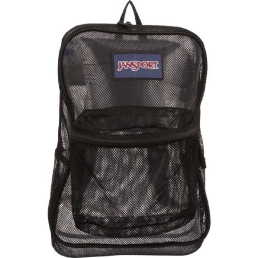 JANSPORT Large Black Mesh Backpack