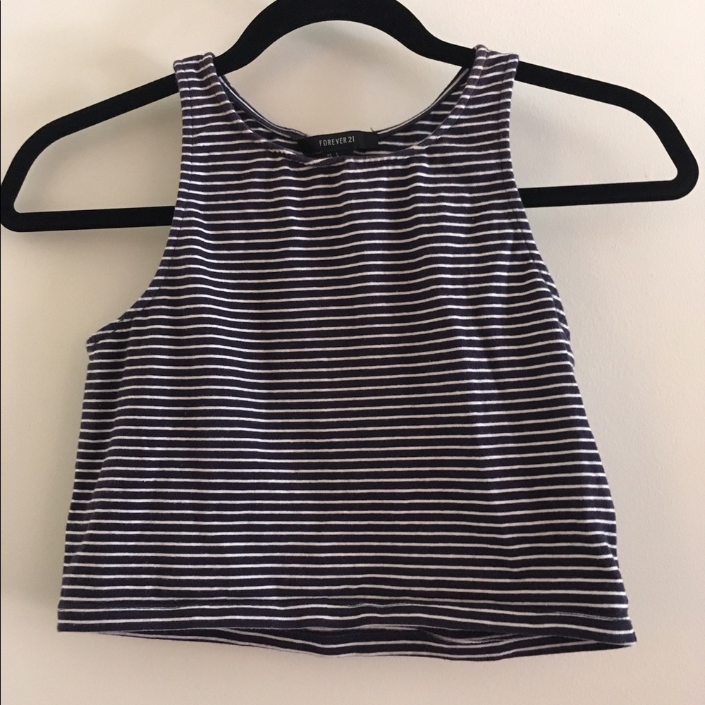 Forever 21 women's striped crop top