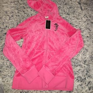NWT juicy couture velour zip up