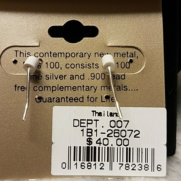 Palm Tree silver dangle earrings - Picture 4 of 4