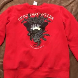 Medusa Head Pullover Sweatshirt