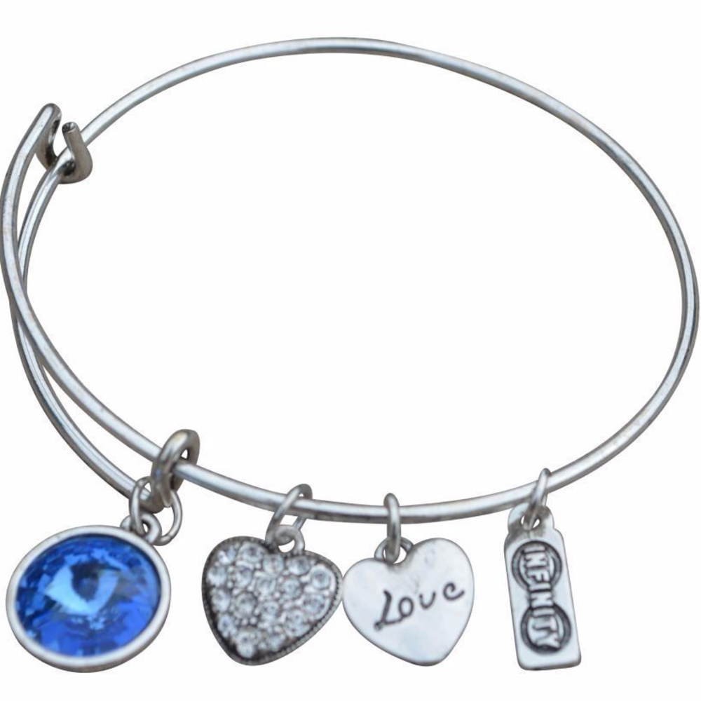 March Birthstone Bracelet, Birthstone Jewelry