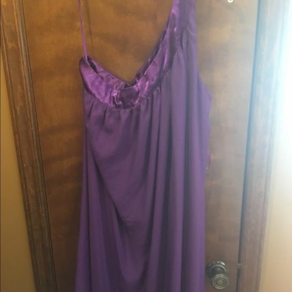 Flowy One Shoulder Cocktail dress.