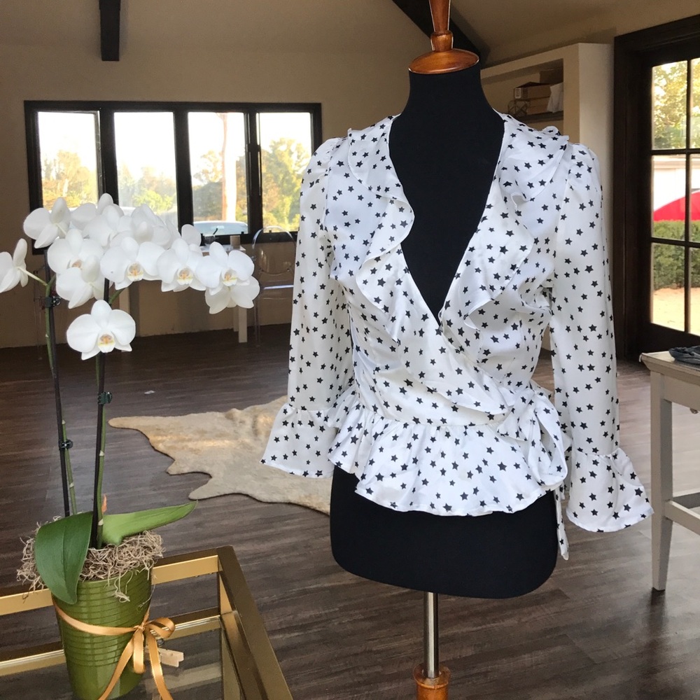 Seeing Stars wrap blouse