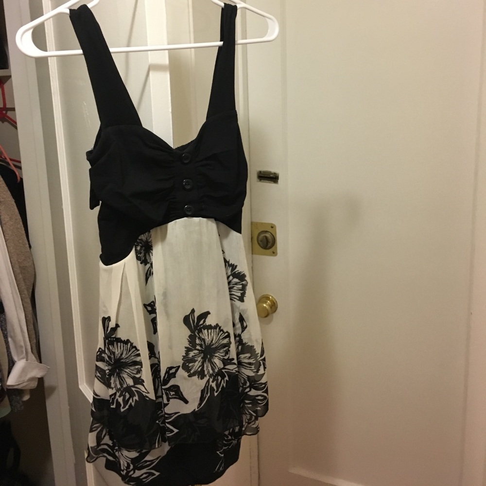 American Rag black/floral dress