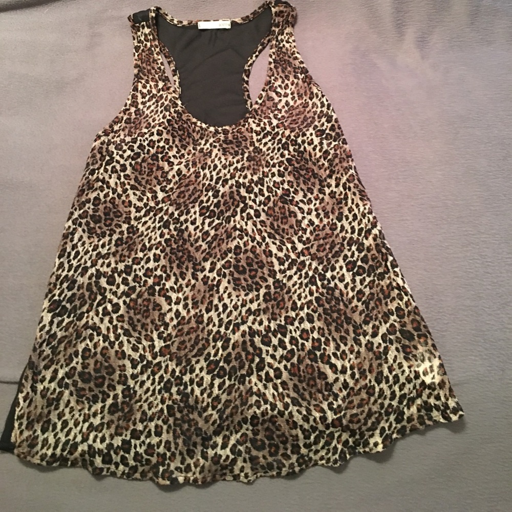 Cheetah Print Tank Top