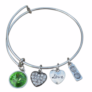 August Birthstone Bracelet, Birthstone Jewelry