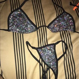 *SOLD ON Ⓜ️* Dancewear Disco ball g string bikini